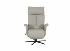 Relaxzetel 7804 elektrisch - leder - grijs