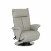 Relaxzetel 7804 elektrisch - leder - grijs