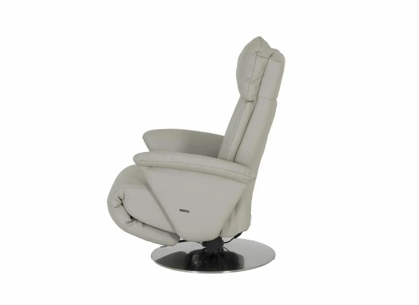 Relaxzetel 7804 elektrisch - leder - grijs