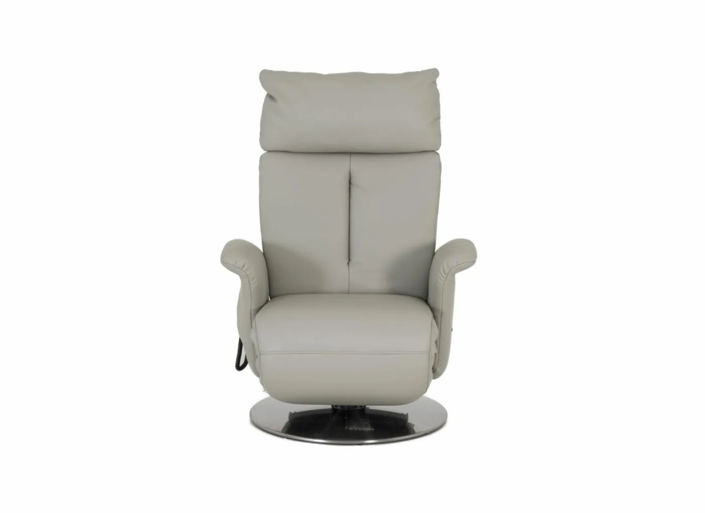 Relaxzetel 7804 elektrisch - leder - grijs