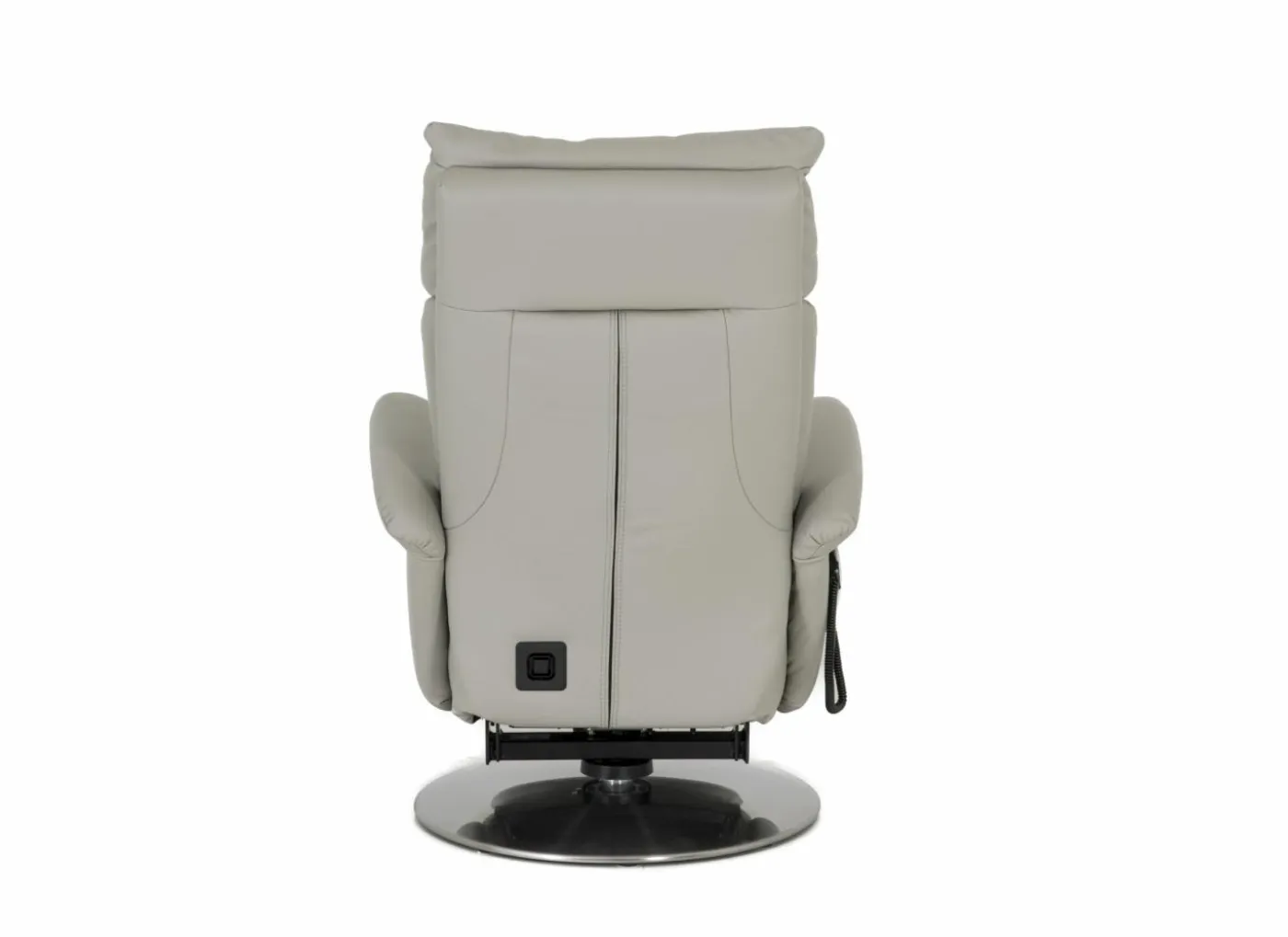 Relaxzetel 7804 elektrisch - leder - grijs