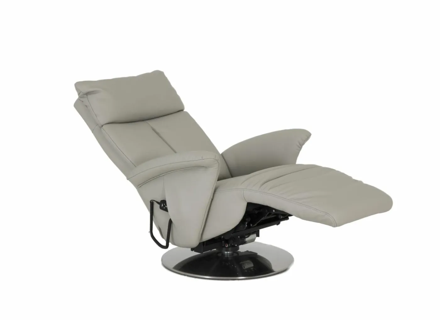 Relaxzetel 7804 elektrisch - leder - grijs