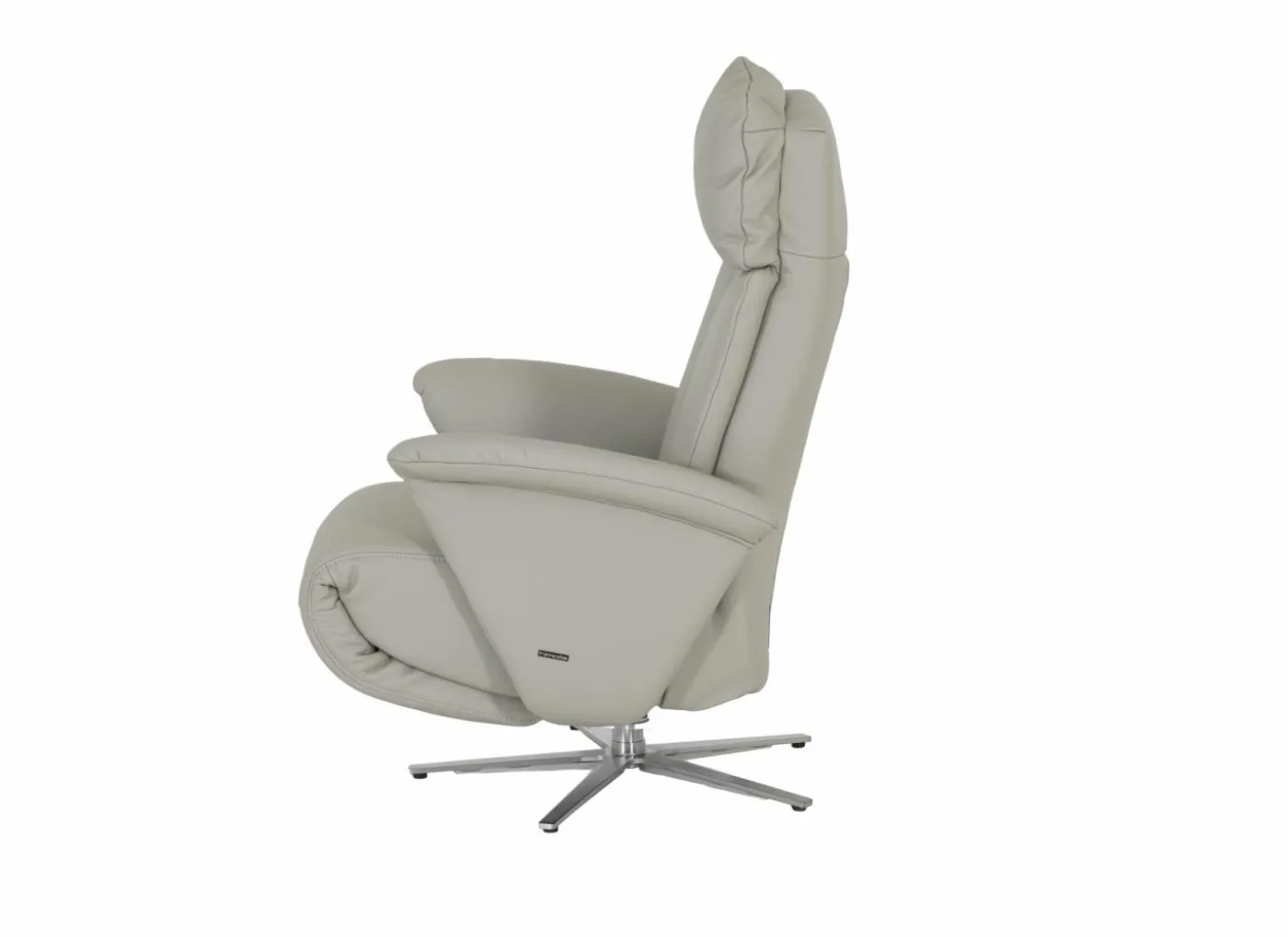 Relaxzetel 7804 elektrisch - leder - grijs