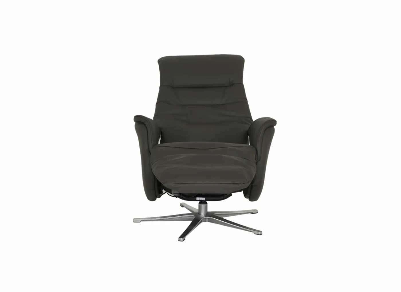 Relaxzetel Adamello elekrisch leder en lederlook bruin