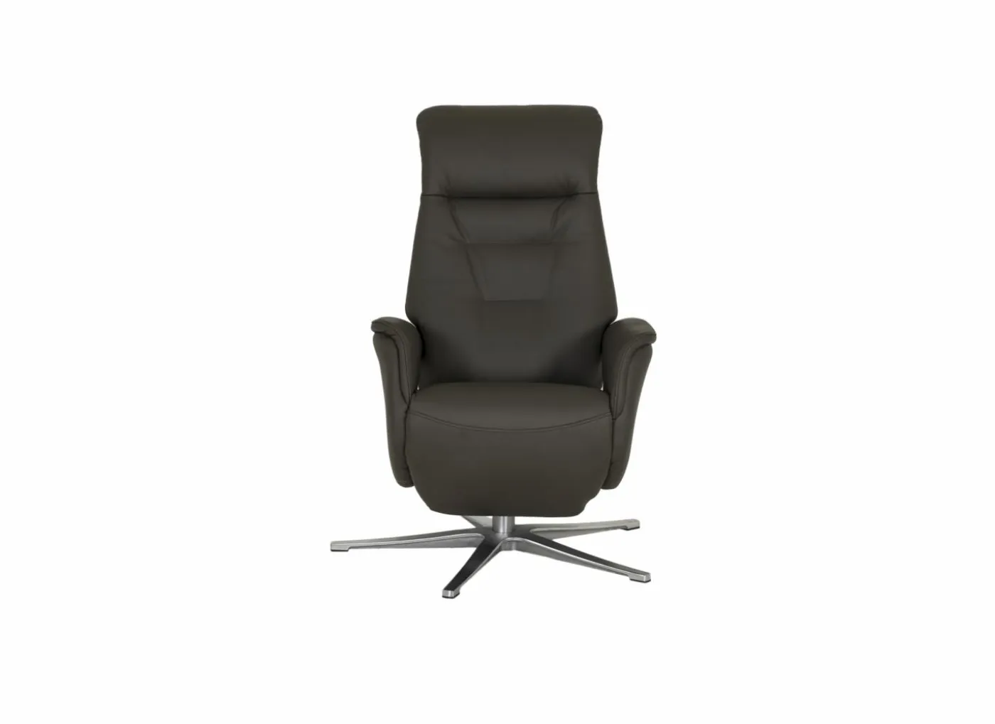 Relaxzetel Adamello elekrisch leder en lederlook bruin