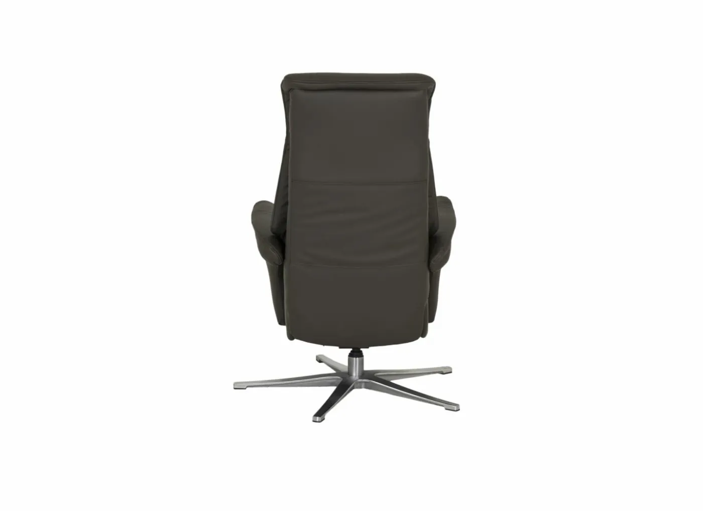 Relaxzetel Adamello elekrisch leder en lederlook bruin