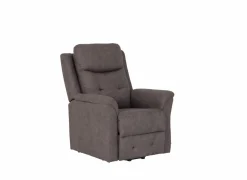 Relaxzetel Cosima elektrisch - stof - grijs