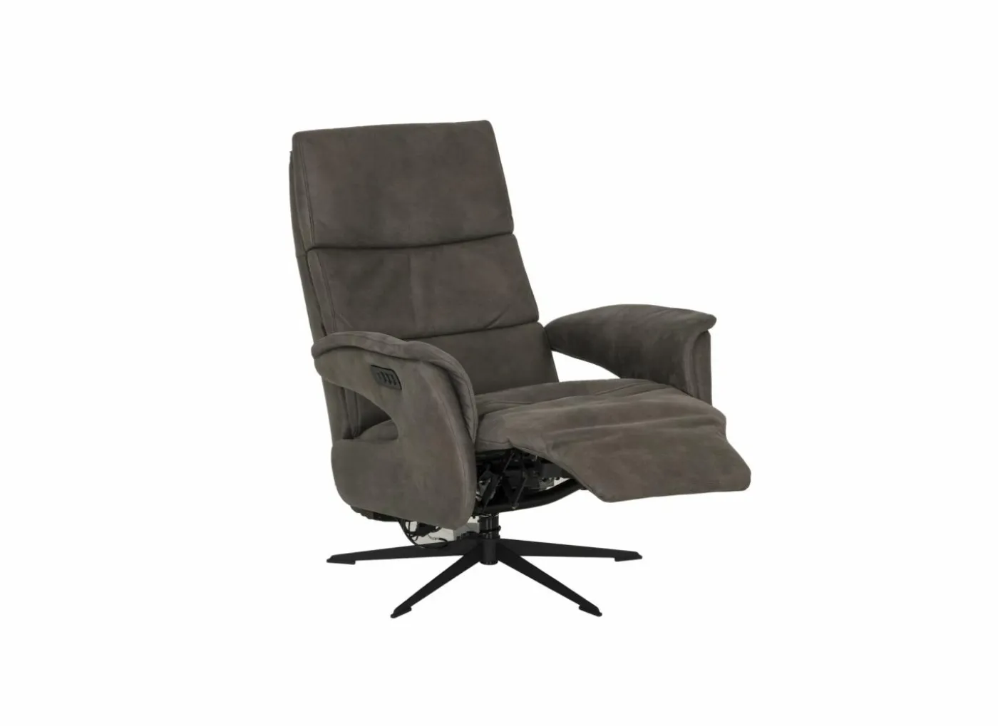 Relaxzetel elektrisch - stof - antraciet