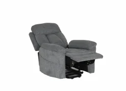 Relaxzetel Porter elektrisch - stof - grijs