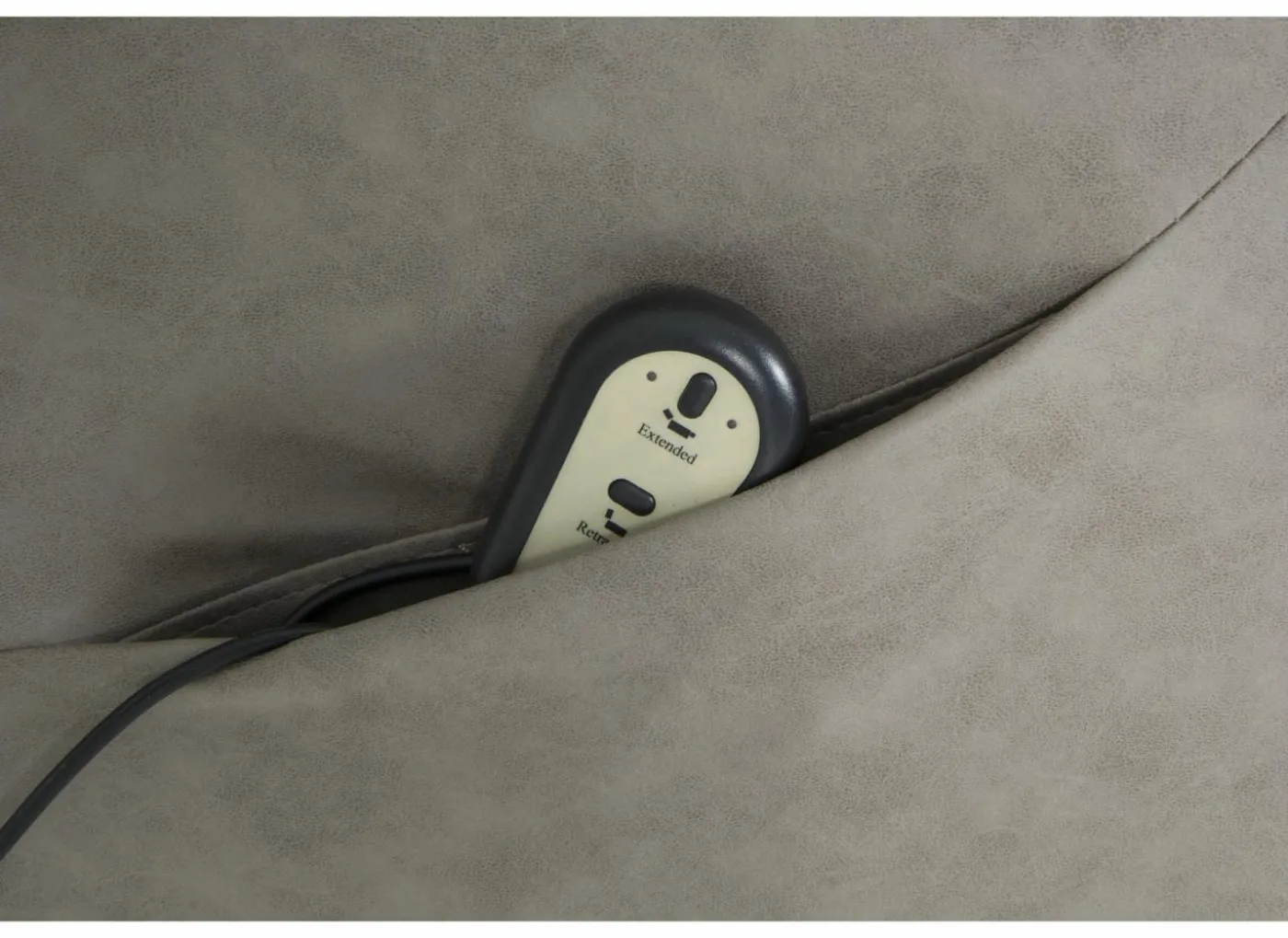 Relaxzetel Power elektrisch - stof - grijs