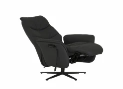 Relaxzetel 7051.76V+Z60 elektrisch - leder - zwart met medium zithoogte- en diepte en tilfunctie