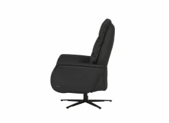 Relaxzetel 7051.76V+Z60 elektrisch - leder - zwart met medium zithoogte- en diepte en tilfunctie