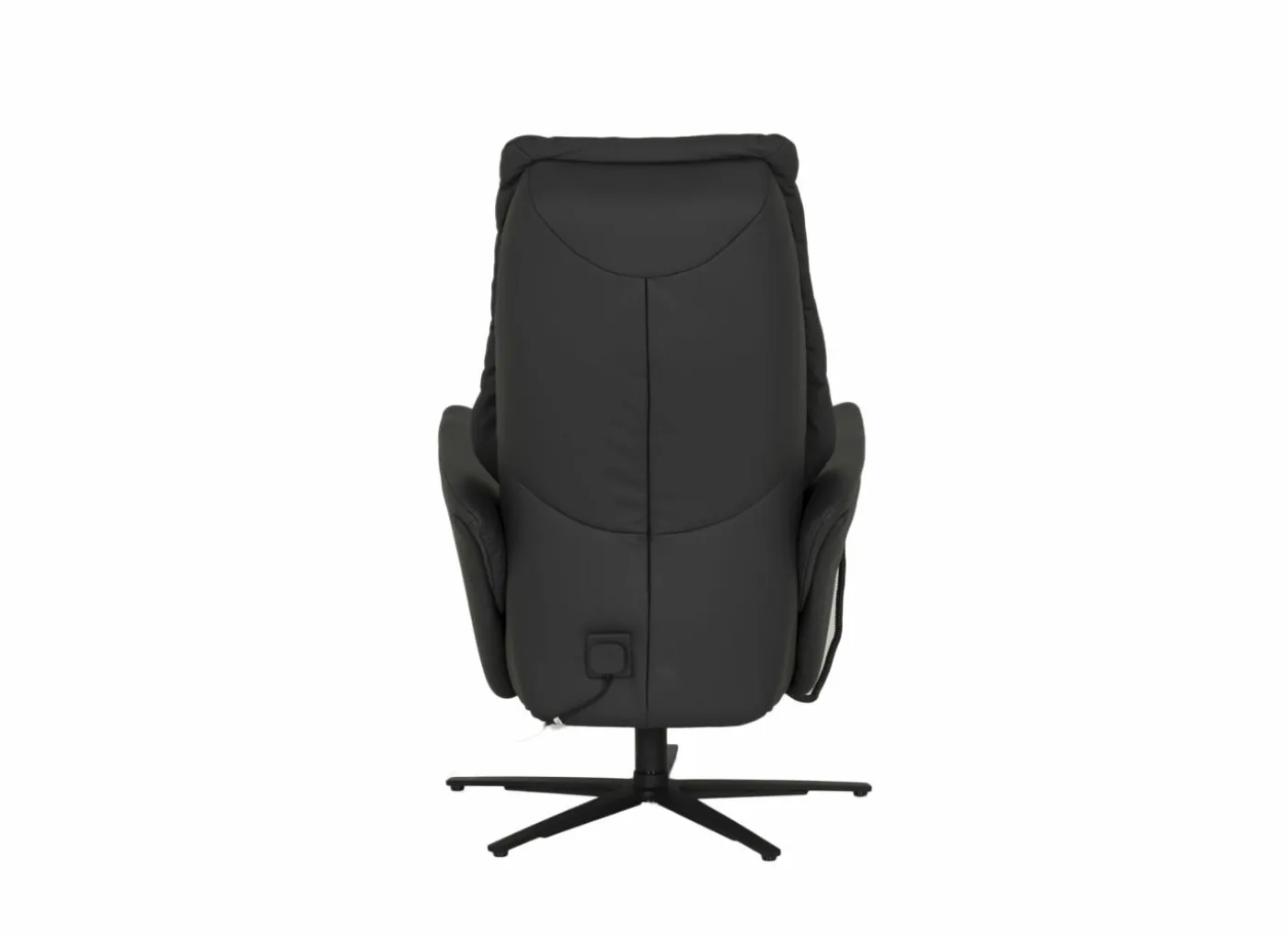Relaxzetel 7051.51V+Z60 elektrisch - leder - zwart met medium zithoogte- en diepte – Maxi versie