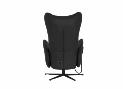 Relaxzetel 7589.22V+Z60 elektrisch - leder - zwart