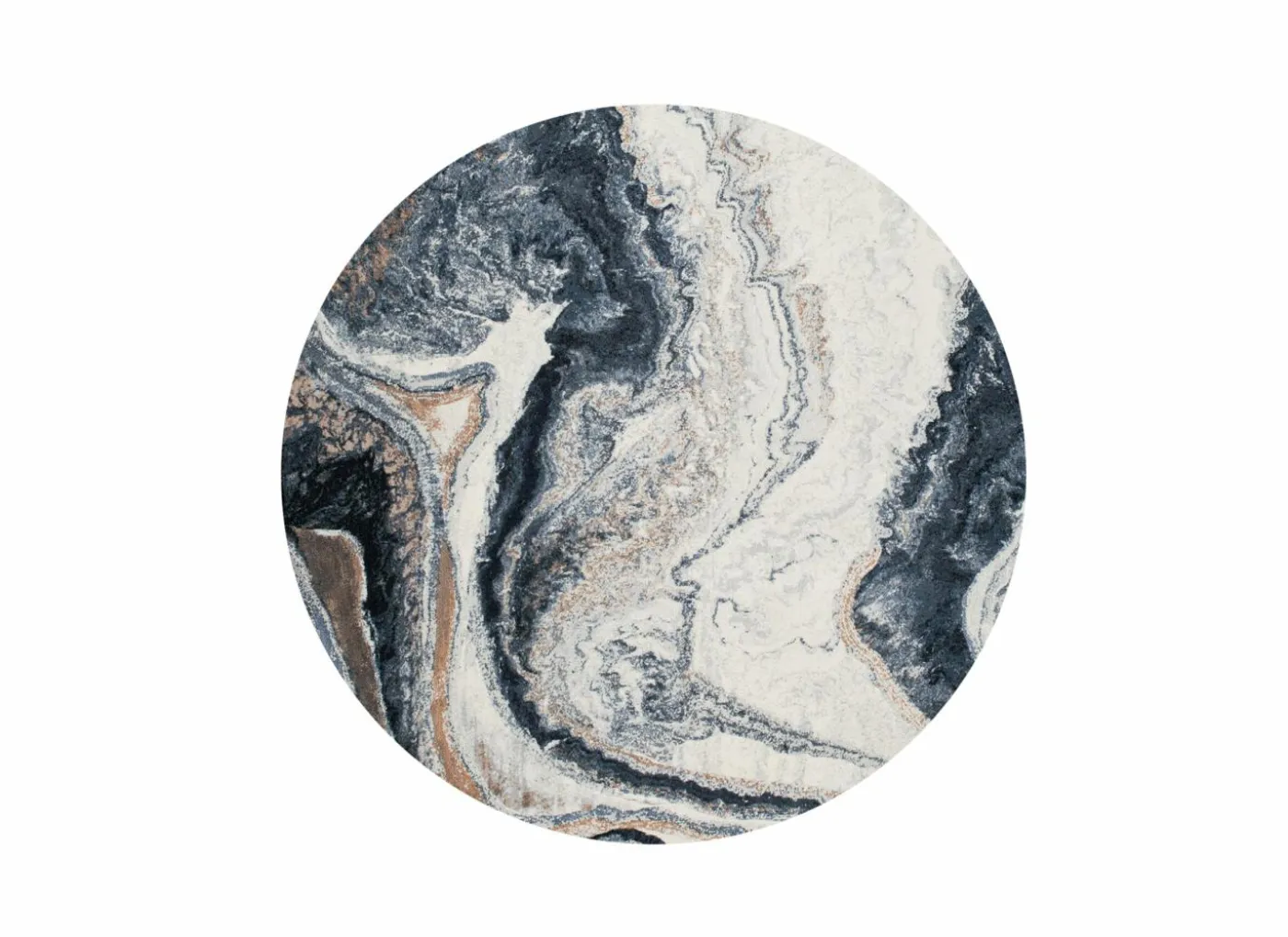 Rond tapijt Aspero Ø160cm - polyestervezel - multicolor