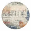 Rond tapijt Aspero Ø120cm - polyester - multicolor