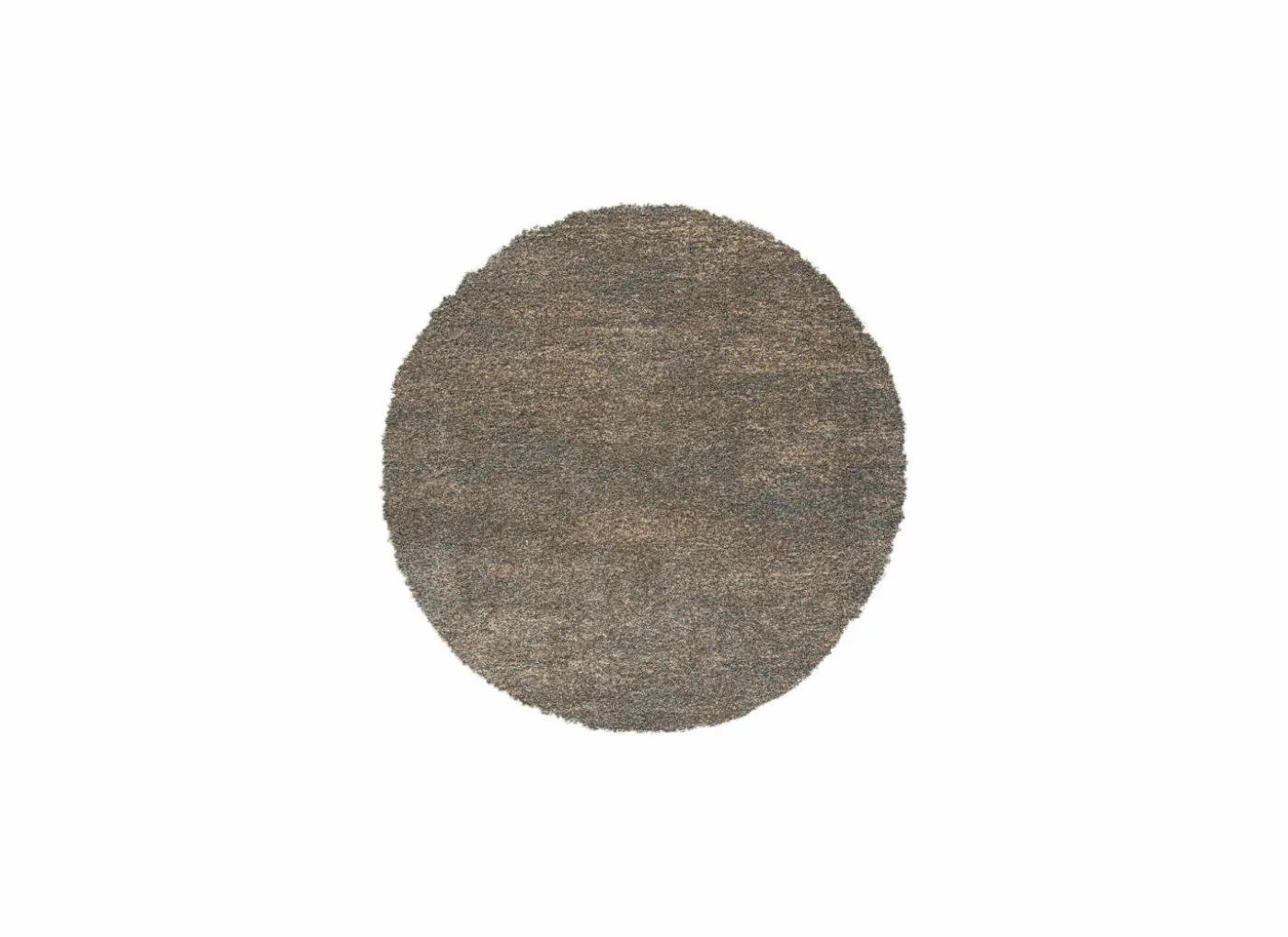 Rond tapijt Medusa Ø240cm - polyestervezel - grijs & bruin