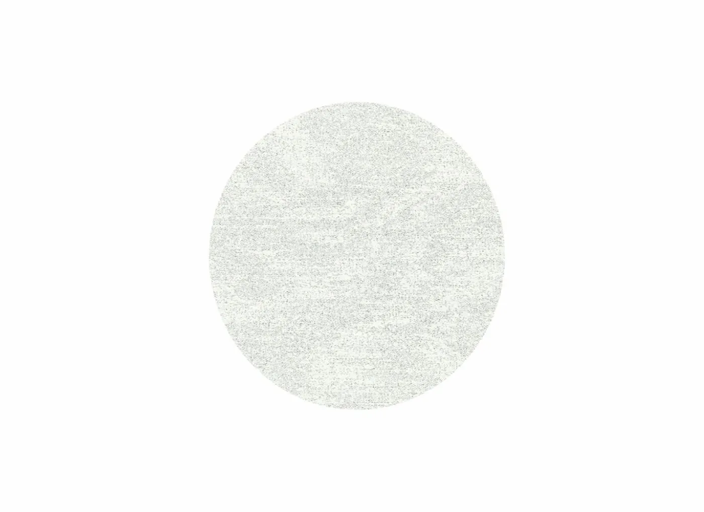 Rond tapijt Medusa Ø120cm - polyestervezel - wit