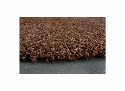 Rond tapijt Twister Ø160cm - polypropyleen - bruin & roest