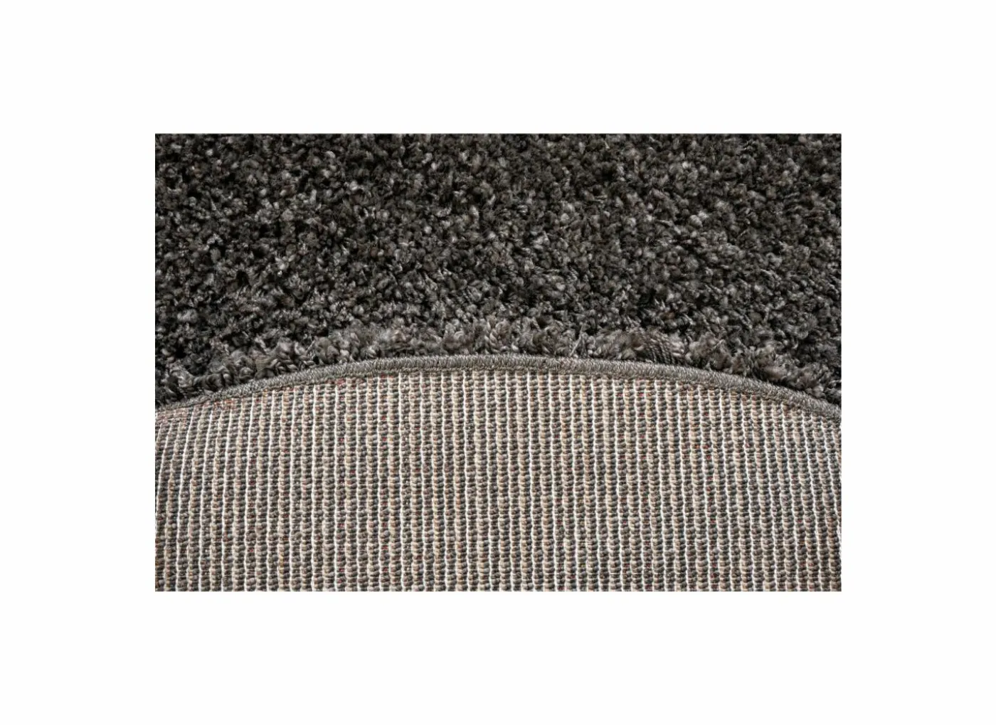 Rond tapijt Twister Ø120cm - polypropyleen - charcoal