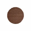 Rond tapijt Twister Ø120cm - polypropyleen - bruin & roest