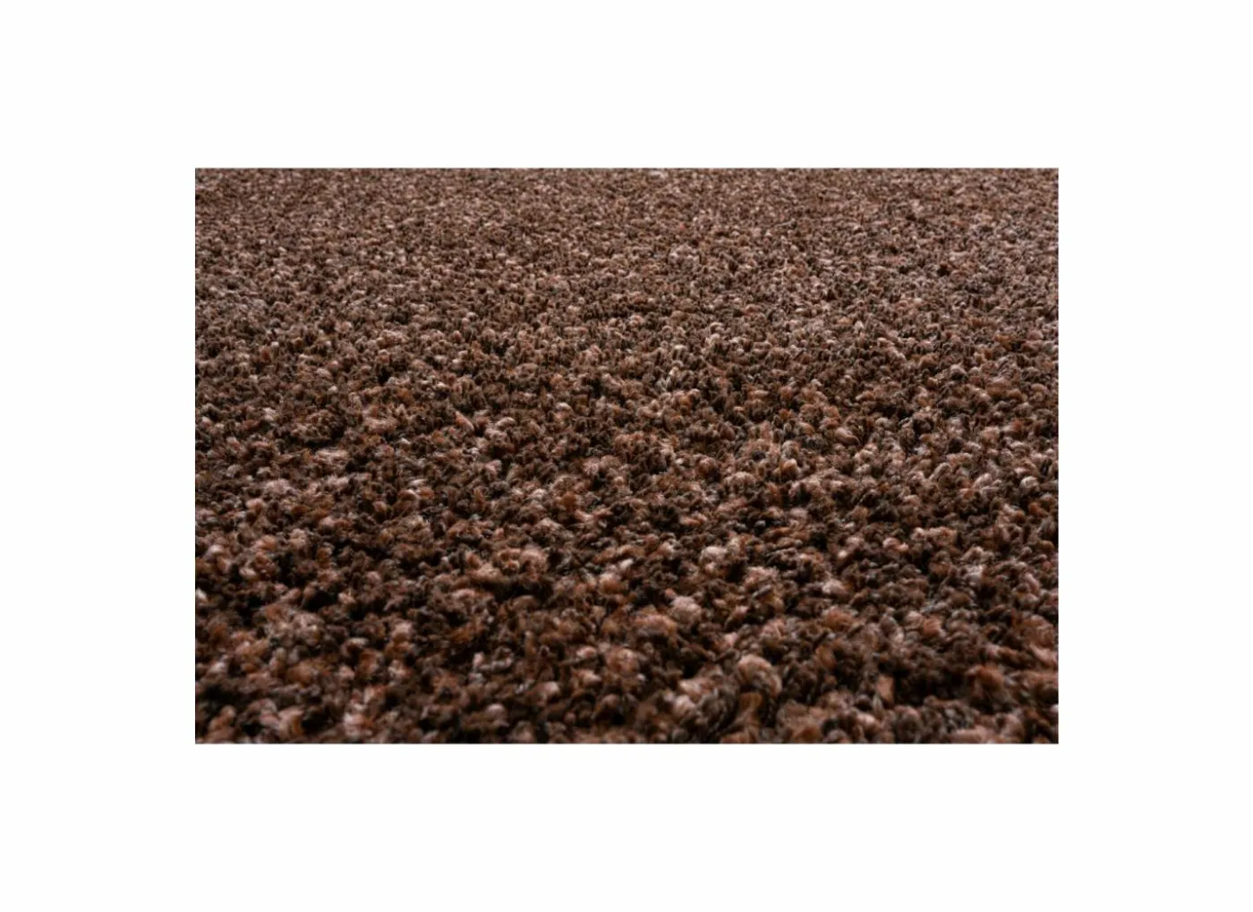 Rond tapijt Twister Ø120cm - polypropyleen - bruin & roest