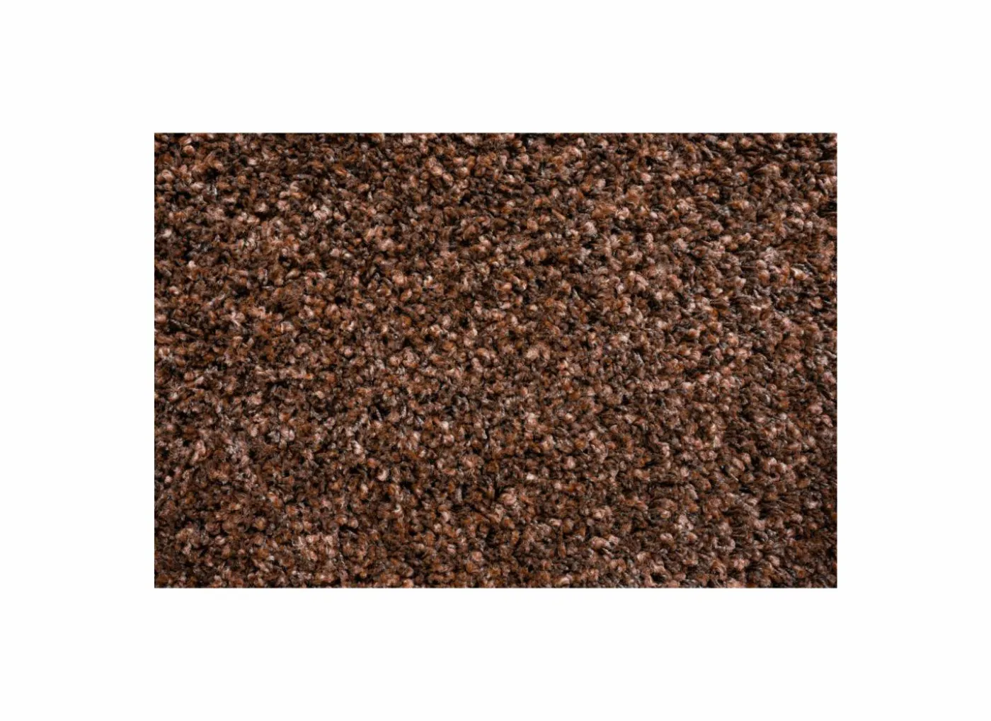Rond tapijt Twister Ø120cm - polypropyleen - bruin & roest