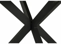 Ronde tafel Benedetta Ø130cm - eik massief en metaal - naturel
