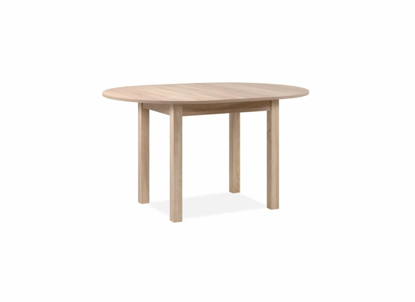 Ronde tafel Coburg 100/140x100cm - melamine - sonoma