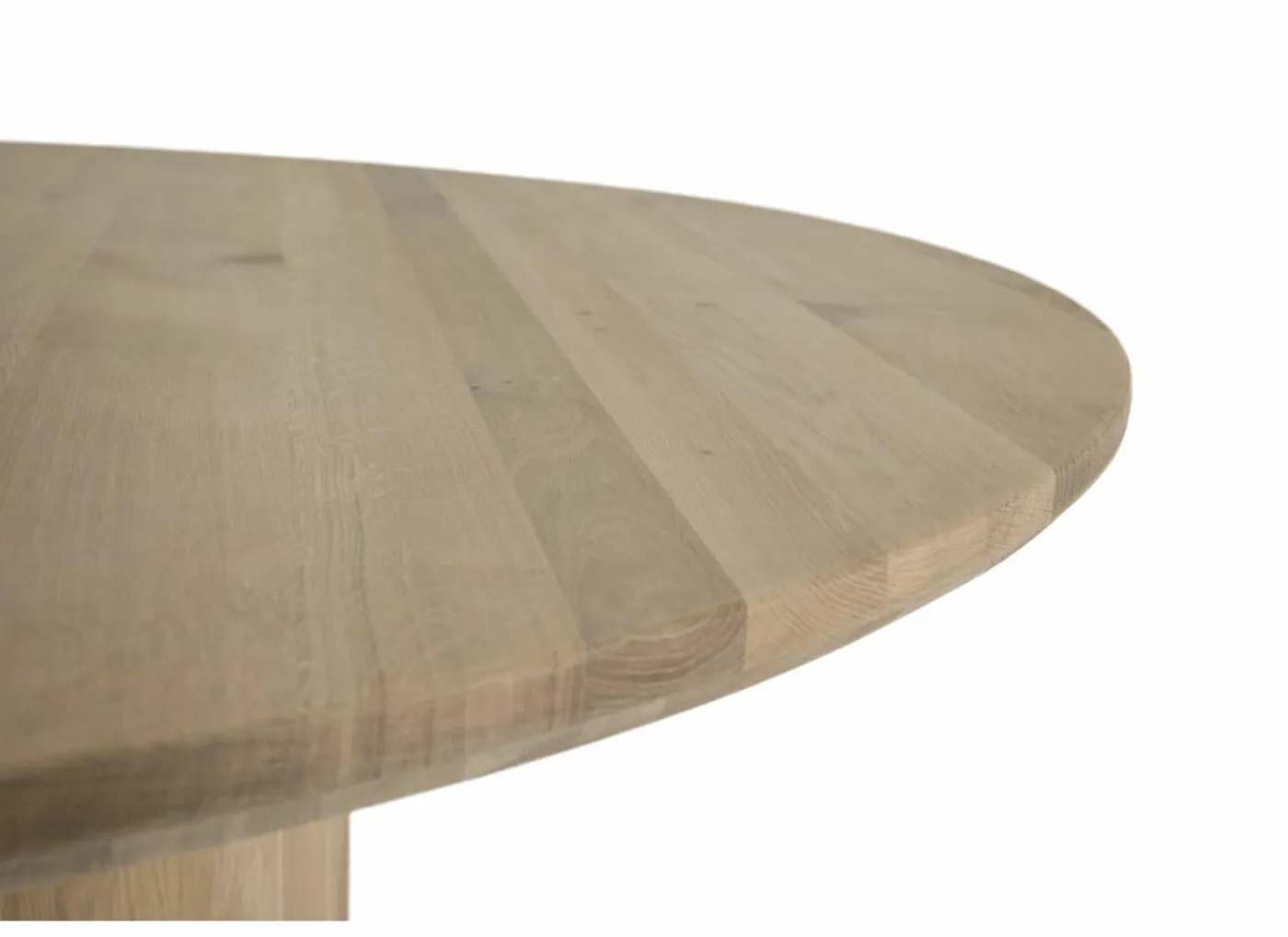 Ronde tafel Pearl Ø140cm - eik massief - naturel