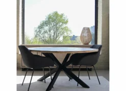 Ronde tafel Sofia Ø130cm - mango massief - naturel