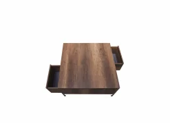 Salontafel Aires 90x90cm - melamine - walnoot