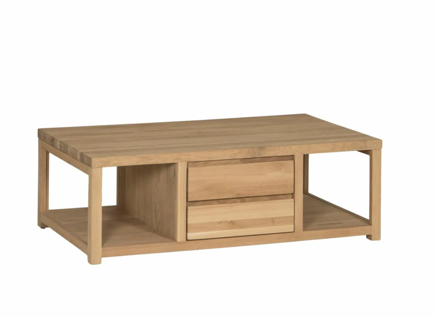 Salontafel Amarillo 120x60cm - eik massief & decor - naturel