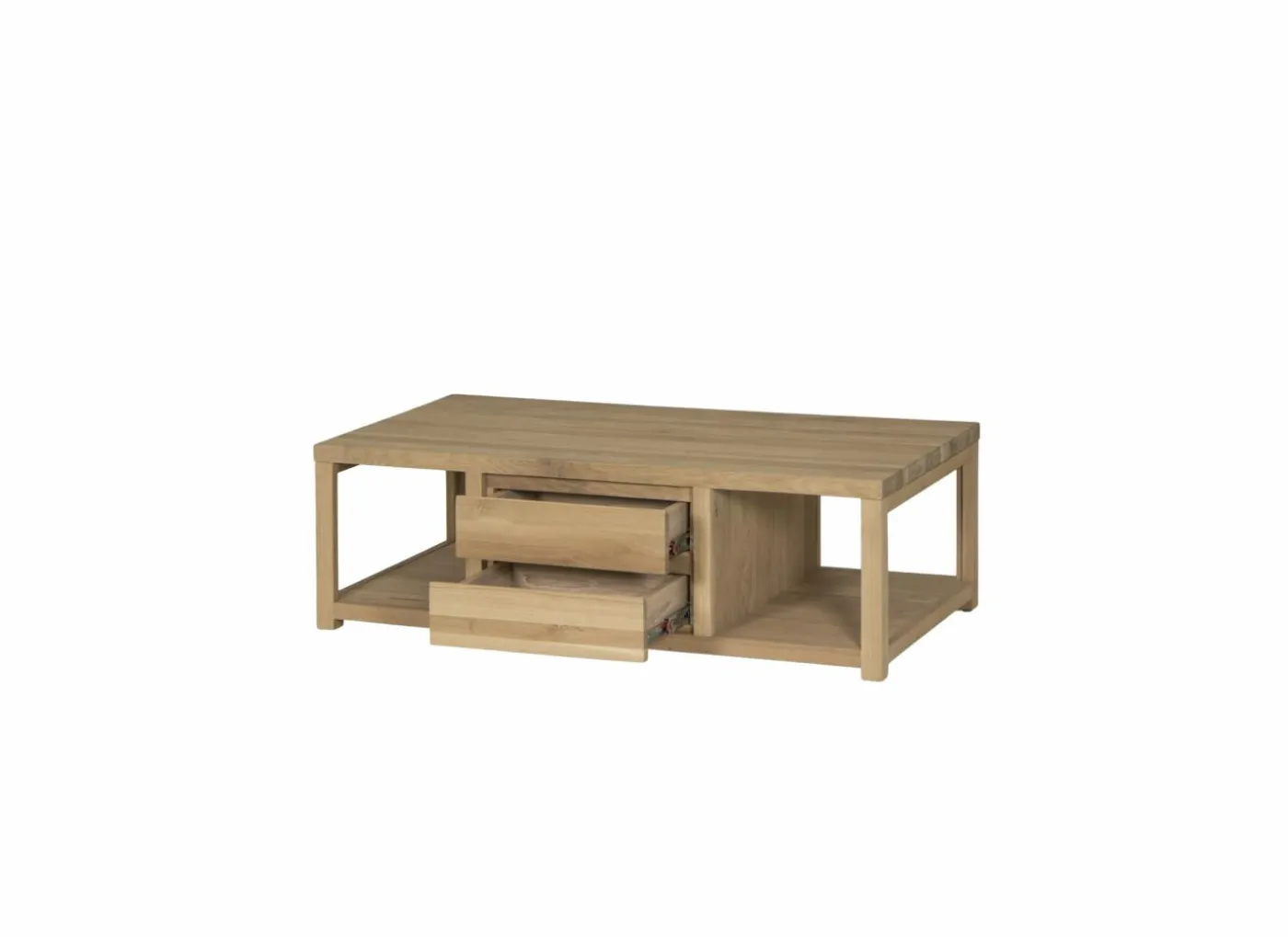 Salontafel Amarillo 120x60cm - eik massief & decor - naturel