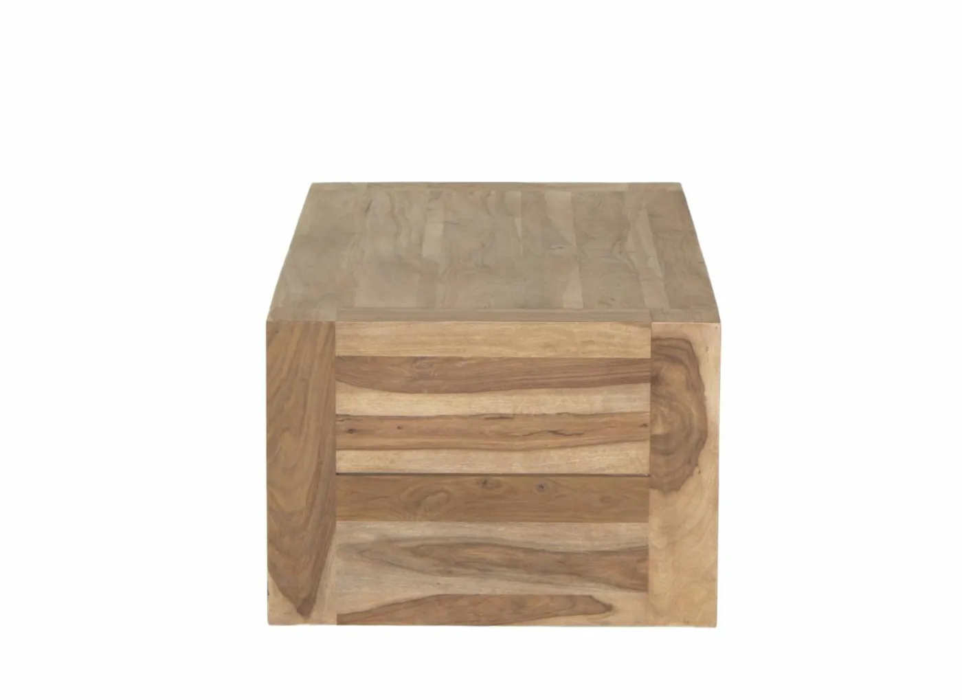 Salontafel Carbone 125x65cm - sheesham massief & decor - naturel
