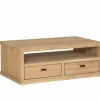 Salontafel Grimaldi 120x74cm - eik massief - naturel