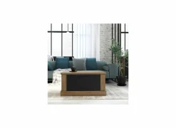 Salontafel Kaszimiro 85x85cm - decor - waterford eik & zwart