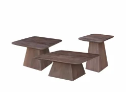 Salontafel Monsoon 40x40cm - mango massief - bruin