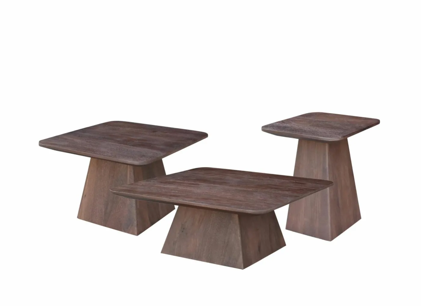 Salontafel Monsoon 60x60cm - mango massief - bruin