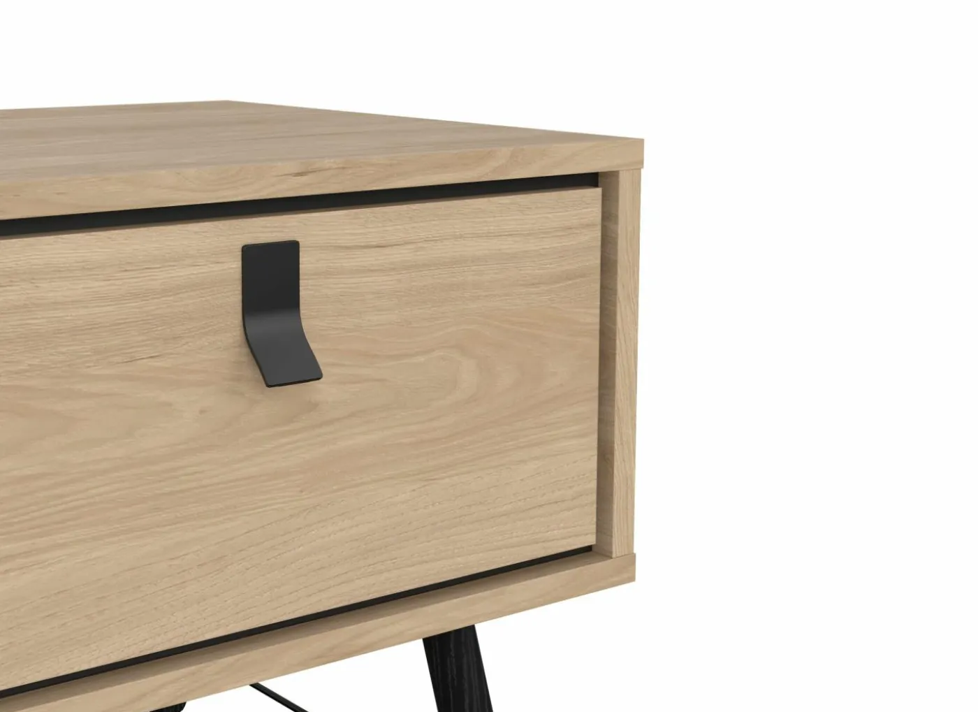 Salontafel Ry 102x49cm - decor - bruin & zwart