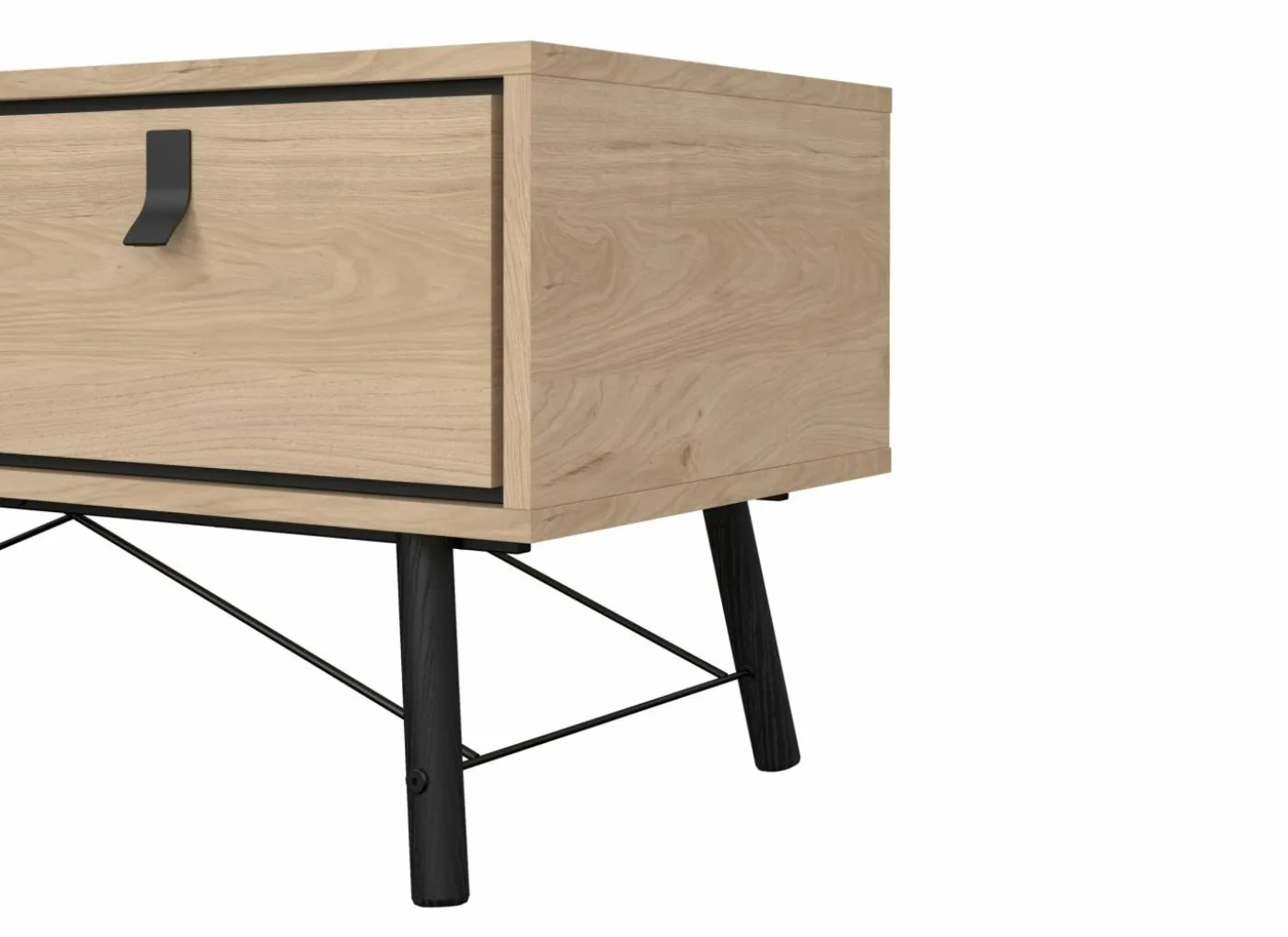 Salontafel Ry 102x49cm - decor - bruin & zwart