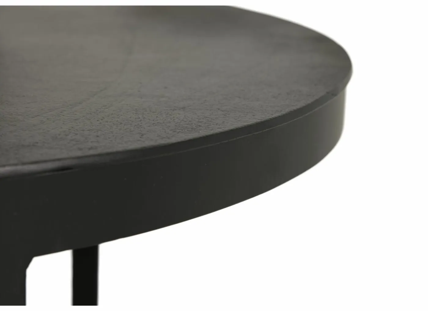 Salontafel Skudde Ø75/Ø60cm - metaal - zwart set van 2