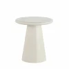 Salontafel SL2406  Ø45cm - cementex - wit