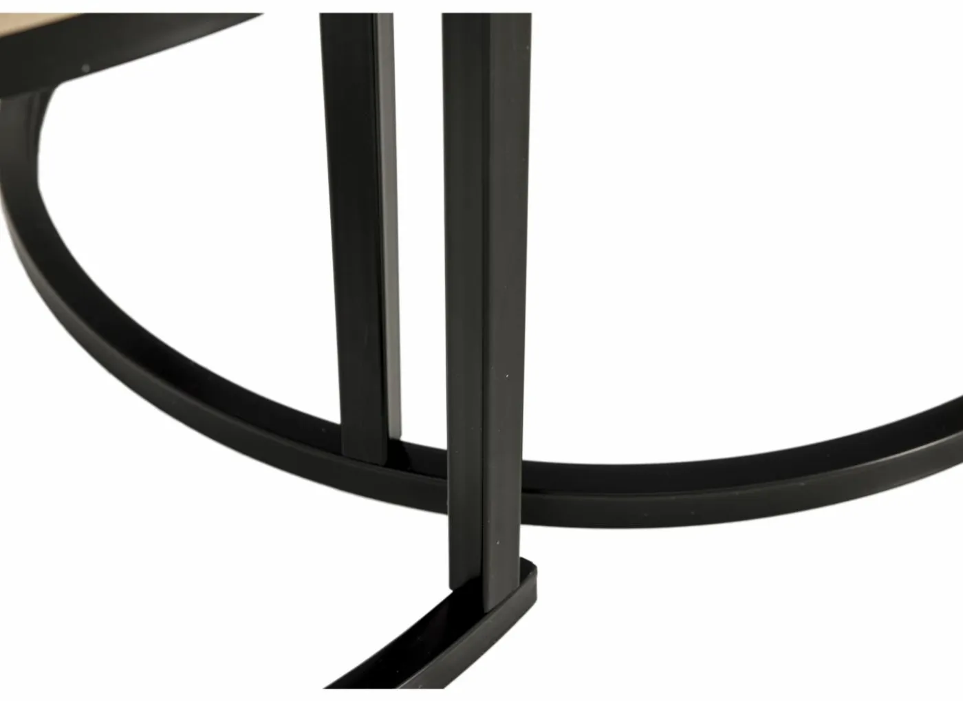Salontafel Sunrise 80x35/60x32cm - MDF & melamine - bruin set van 2