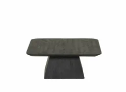 Salontafel Thalia 80x80cm - mango massief - zwart