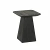 Salontafel Thalia 40x40cm - mango massief - zwart