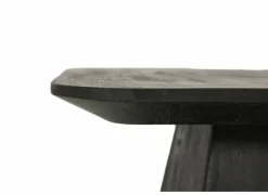 Salontafel Thalia 60x60cm - mango massief - zwart