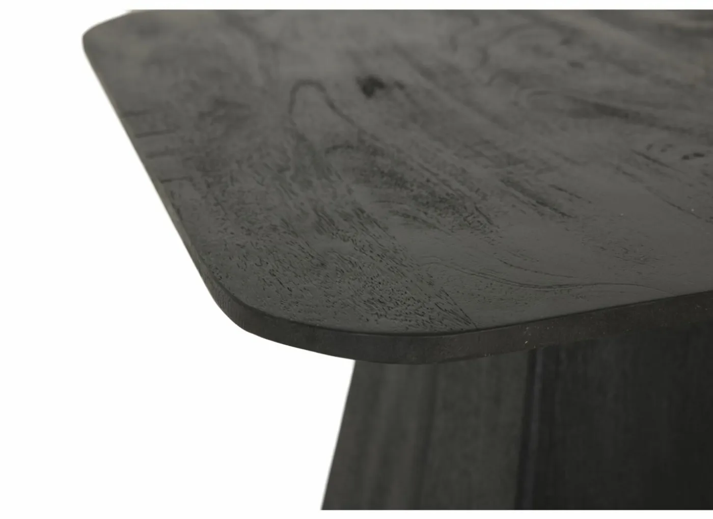 Salontafel Thalia 60x60cm - mango massief - zwart