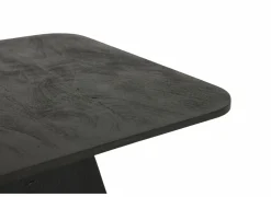 Salontafel Thalia 60x60cm - mango massief - zwart