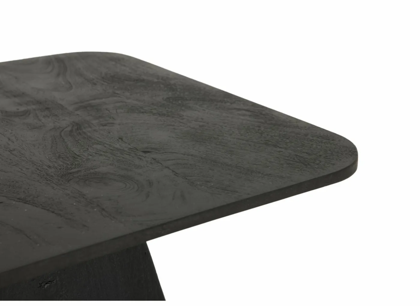 Salontafel Thalia 60x60cm - mango massief - zwart
